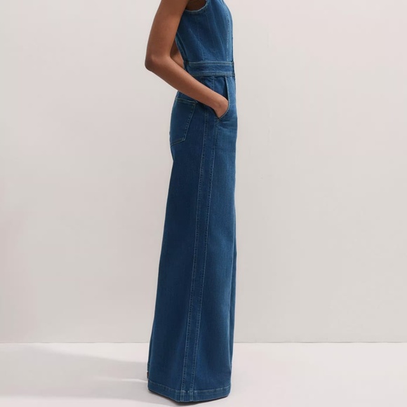 ME+EM Blue Denim Jumpsuit - Picture 7 of 14